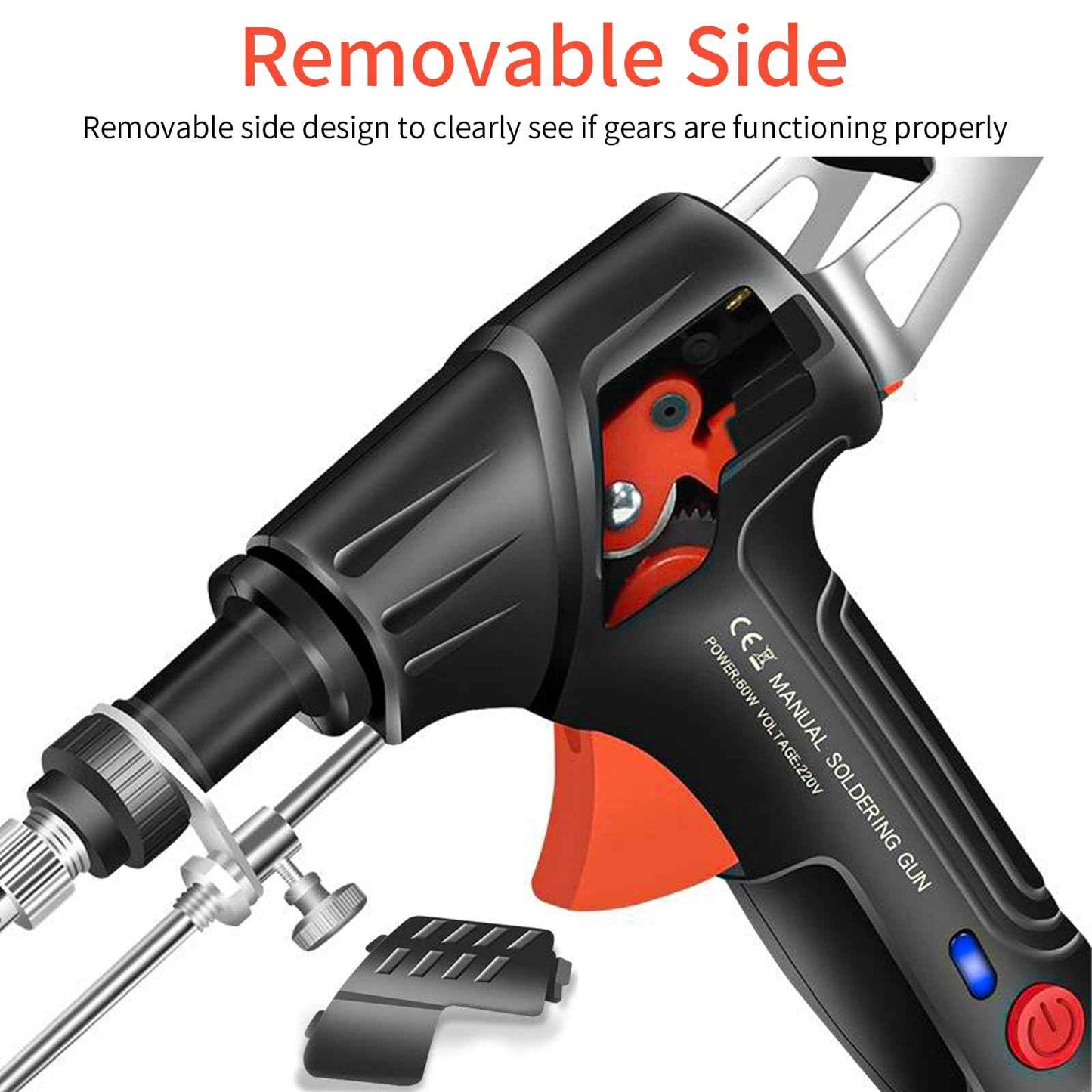 Soldering Iron Kit, 60W Soldering Gun Automatic Hand-held Solder Gun Iron Kit Welding Tool, 110V Automatic Welding Gun, for Electronic Repair, Home appliance repair, DIY