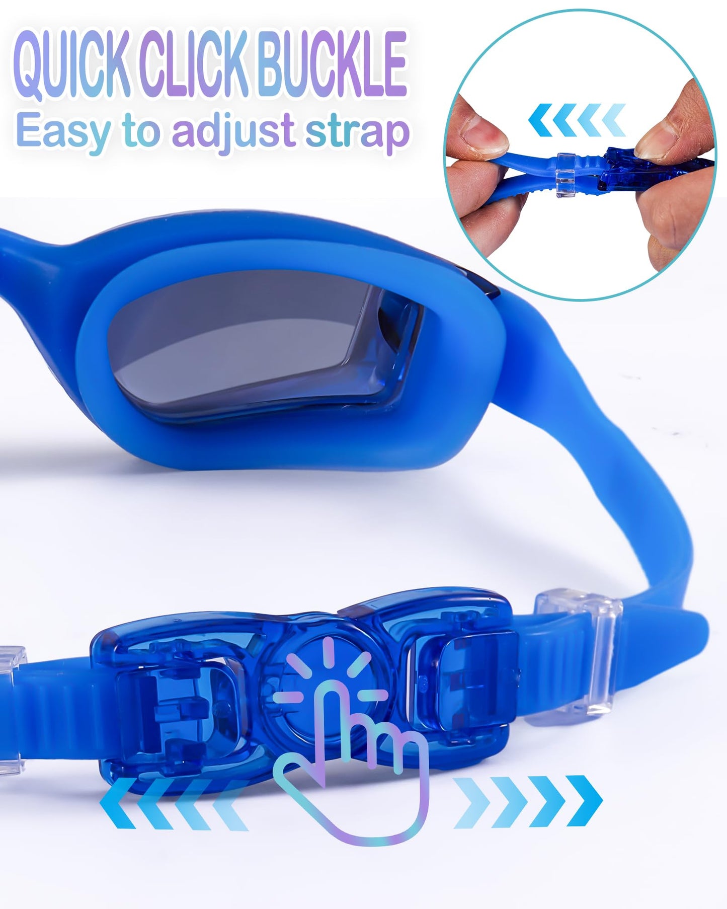 Aegend Swim Goggles for Kids Youth 3-14 Anti-Fog Anti-UV Comfort Fit Goggles for Swimming