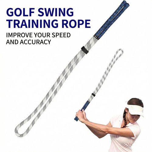 LOFIN Golf Swing Trainer Rope – Heavy-Duty Golf Training Aid for Swing Speed & Rhythm, Durable Double Rope Swing Trainer for Warm-Up, Posture, and Tempo Improvement