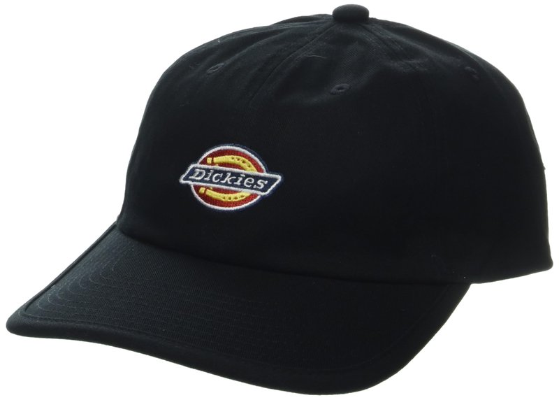 Dickies Men's Low Pro Logo Dad Hat, Black, AL