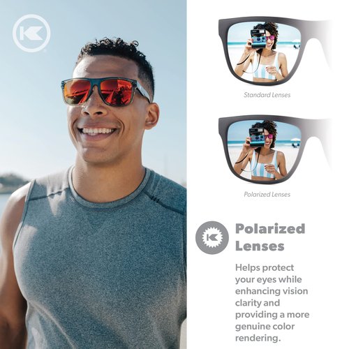 Knockaround Torrey Pines Sport Polarized Sunglasses for Men & Women - UV400 Protection - Running