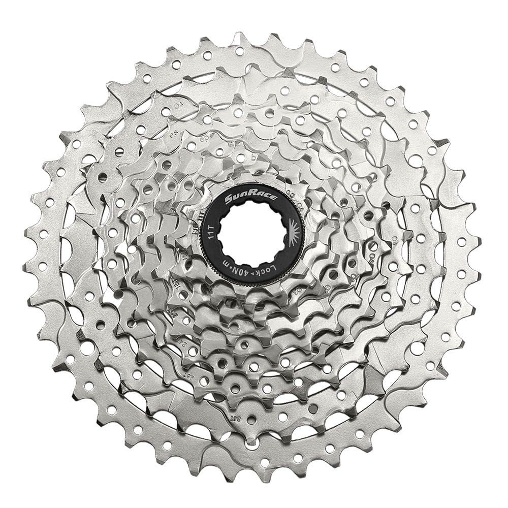 SunRace Unisex's CSM989 Cassette, Silver, 11-36 Tooth