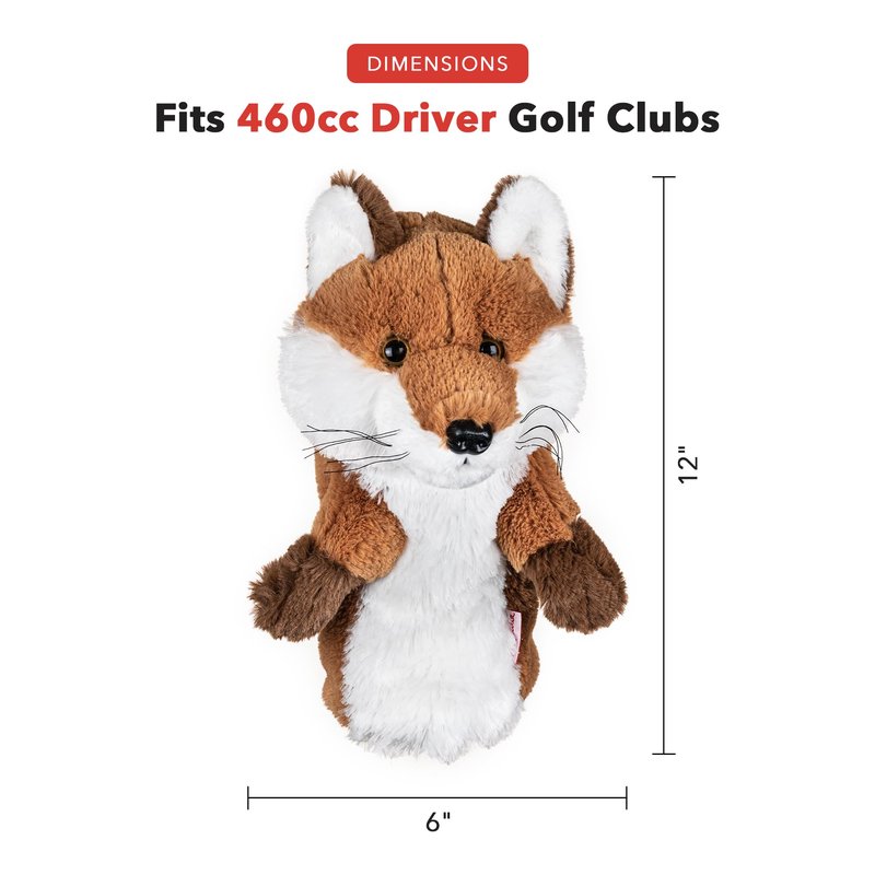 Daphne's Headcovers Fox Driver Headcover | Premium Driver Headcovers | Funny Golf Club Covers | Stylish Protection for Your Clubs | Men's Golf Gear | Driver Headcover for Men and Women