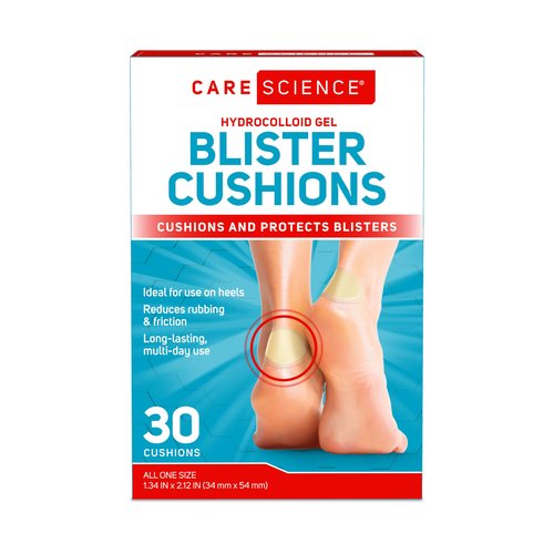 Care Science Blister Cushion Hydrocolloid Gel Bandages, 30 ct | Cushions & Protects Blisters, Long-Lasting