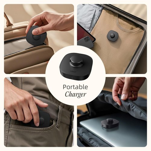 SOFTGAS Smart Ring Charging Size 7, Compatible with O-ra Gen3 Charger, Fast Charging Dock and USB-C Cable, Charger for Smart Ring (Black)