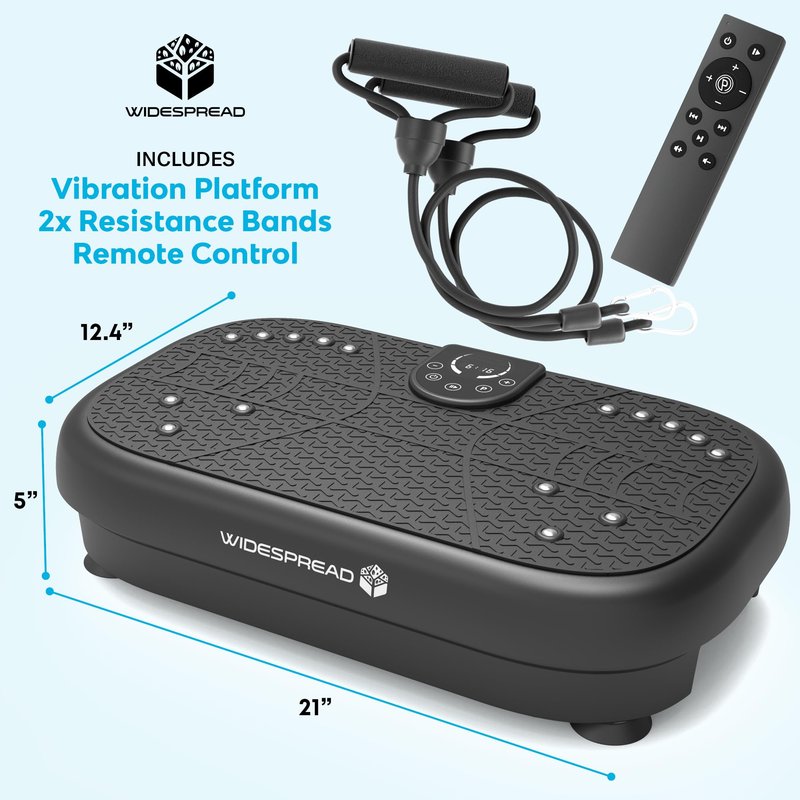 Vibration Plate Exercise Machine, Full Body Shaker Workout Vibrate Stand Shake Board Gym for Fat Burner and Weight Loss