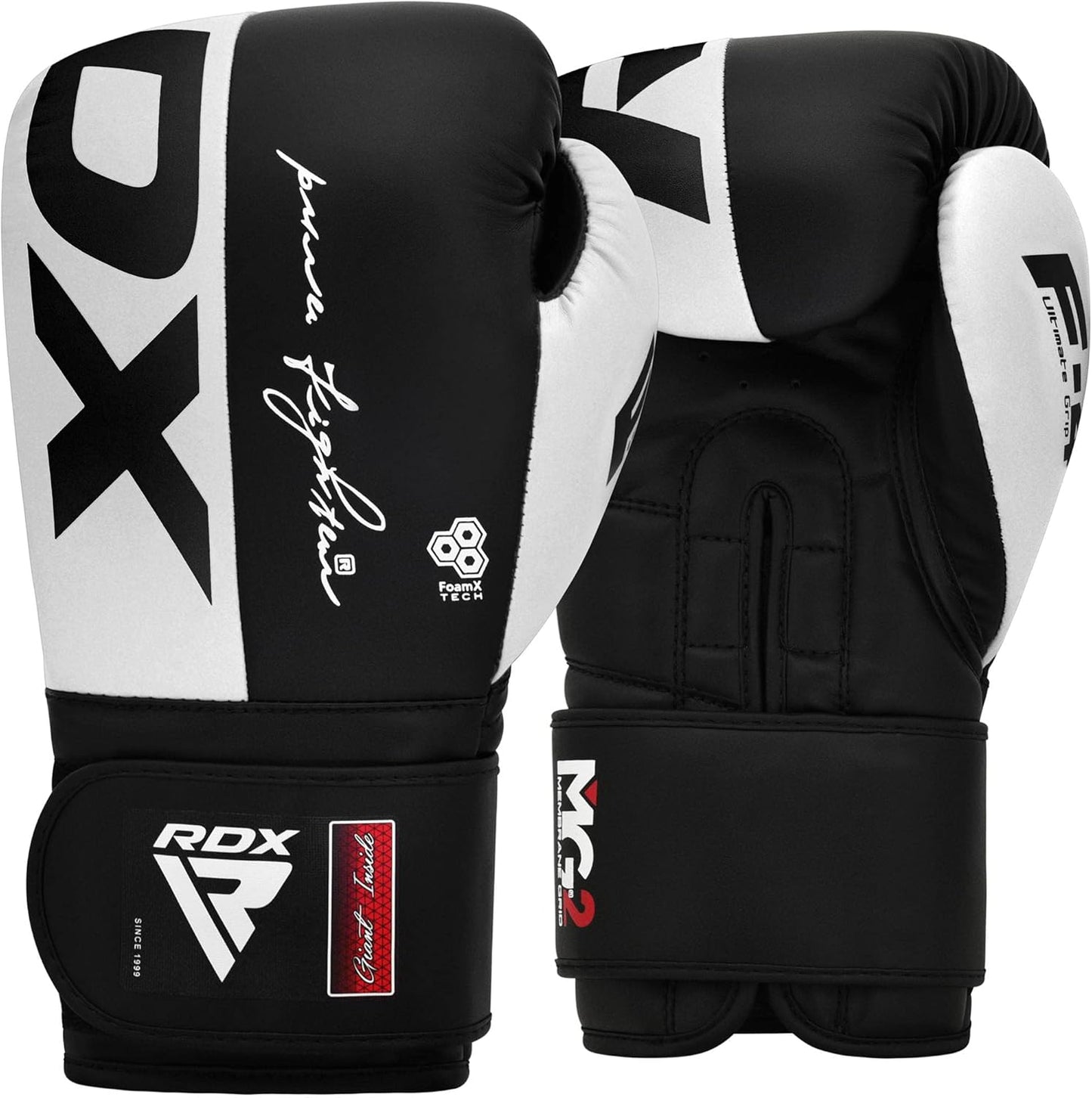 RDX Boxing Gloves - Maya Hide Leather Training Gloves for Muay Thai & Kickboxing | 8-16 oz Options
