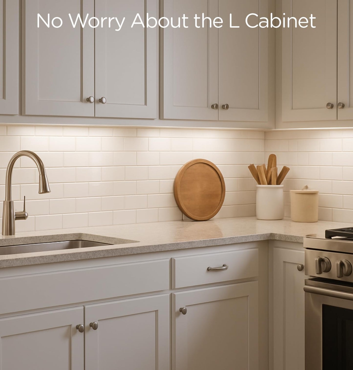 Leetdud Under Cabinet Lighting Plug in, 20 Inch 2 Pcs Kitchen Counter Lights, 4000K Super Bright 1280LM,16W Ultra Thin Led Underabinet Light Bar for Cupboard,Shelf,Sink,Workbench