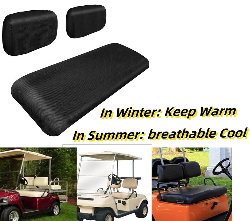 BestAccess Golf Cart Seat Cover | Golf Cart Mesh Seat Cover for Yamaha G2 G9 G16 G19 G22 & Club Car DS Pre-2000, E-Z-GO Marathon Golf cart