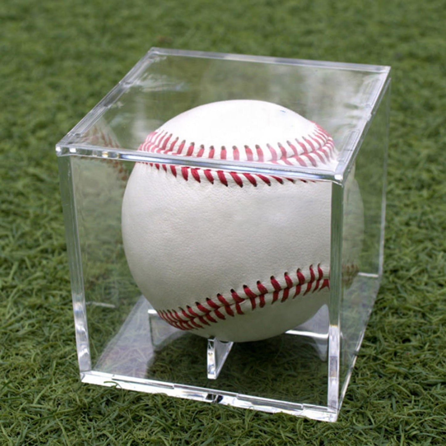Skiennix Acrylic Baseball Display Case - UV Protected Cube for Autographed Memorabilia | Clear Design