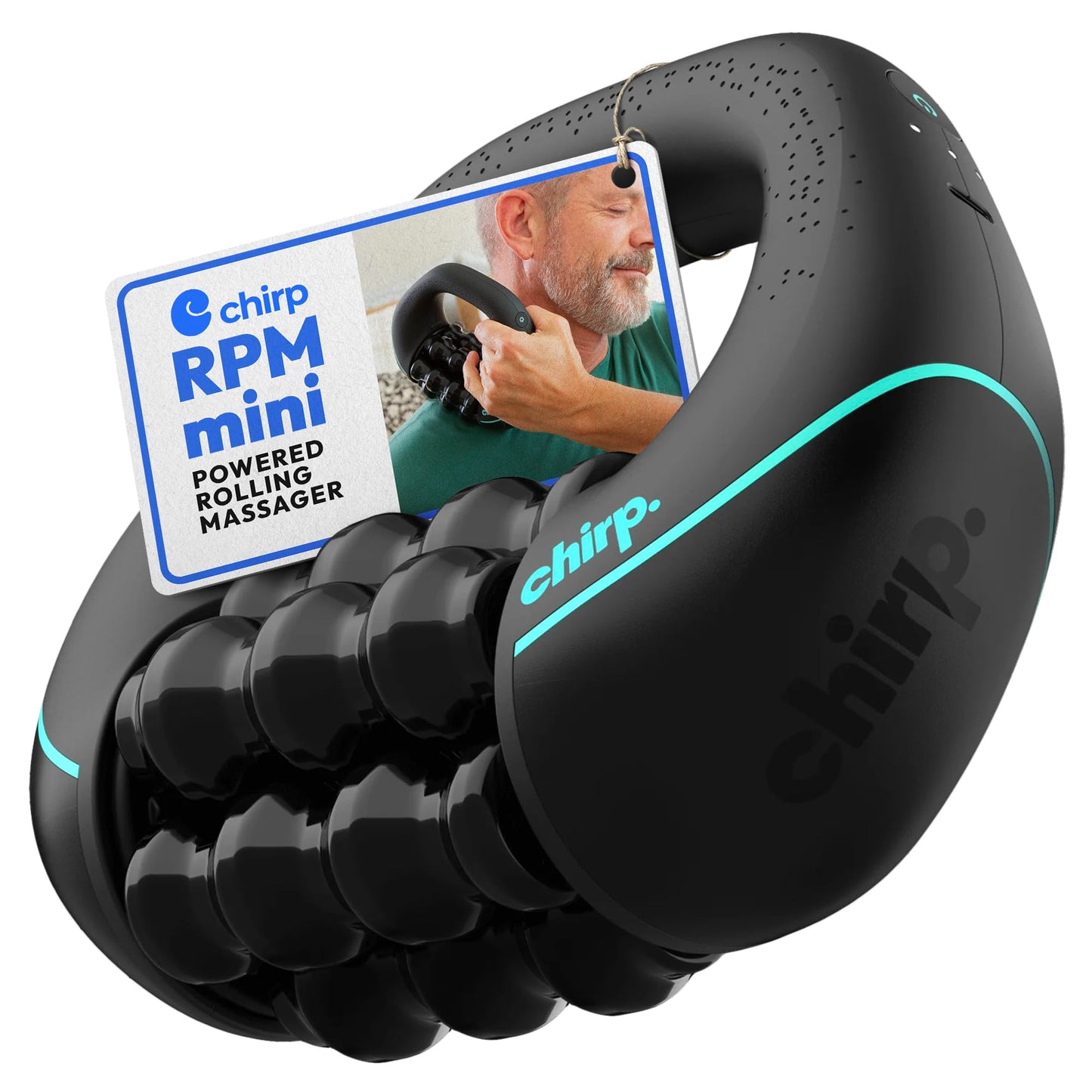 Chirp RPM Mini Rolling Percussive Massager, Deep Tissue Muscle Roller