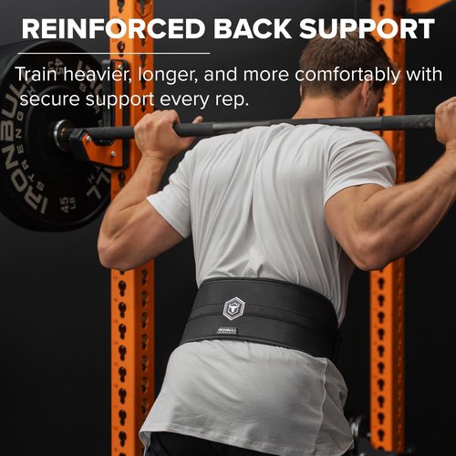 Hybrid Weight Lifting Belt – Heavy Duty Prong Support, Neoprene Interior, Tapered Powerlifting Design – Back Support for Squats, Deadlifts, & Strength Training – Stylish & Rigid Gym Belt for Men & Women (XX-Large)