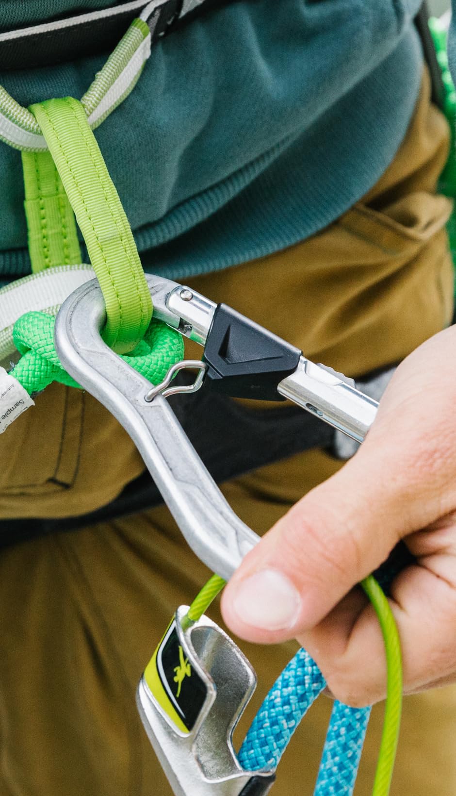 EDELRID HMS Bulletproof Locking Carabiner - Non-Anodized Belay FG Eco