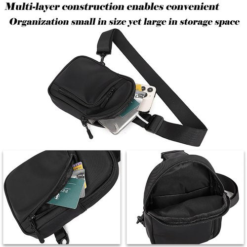 GORELAX Small Sling Bag for Men Women, Crossbody Front Backpack Compact EDC Chest Pack Running Hiking Travel