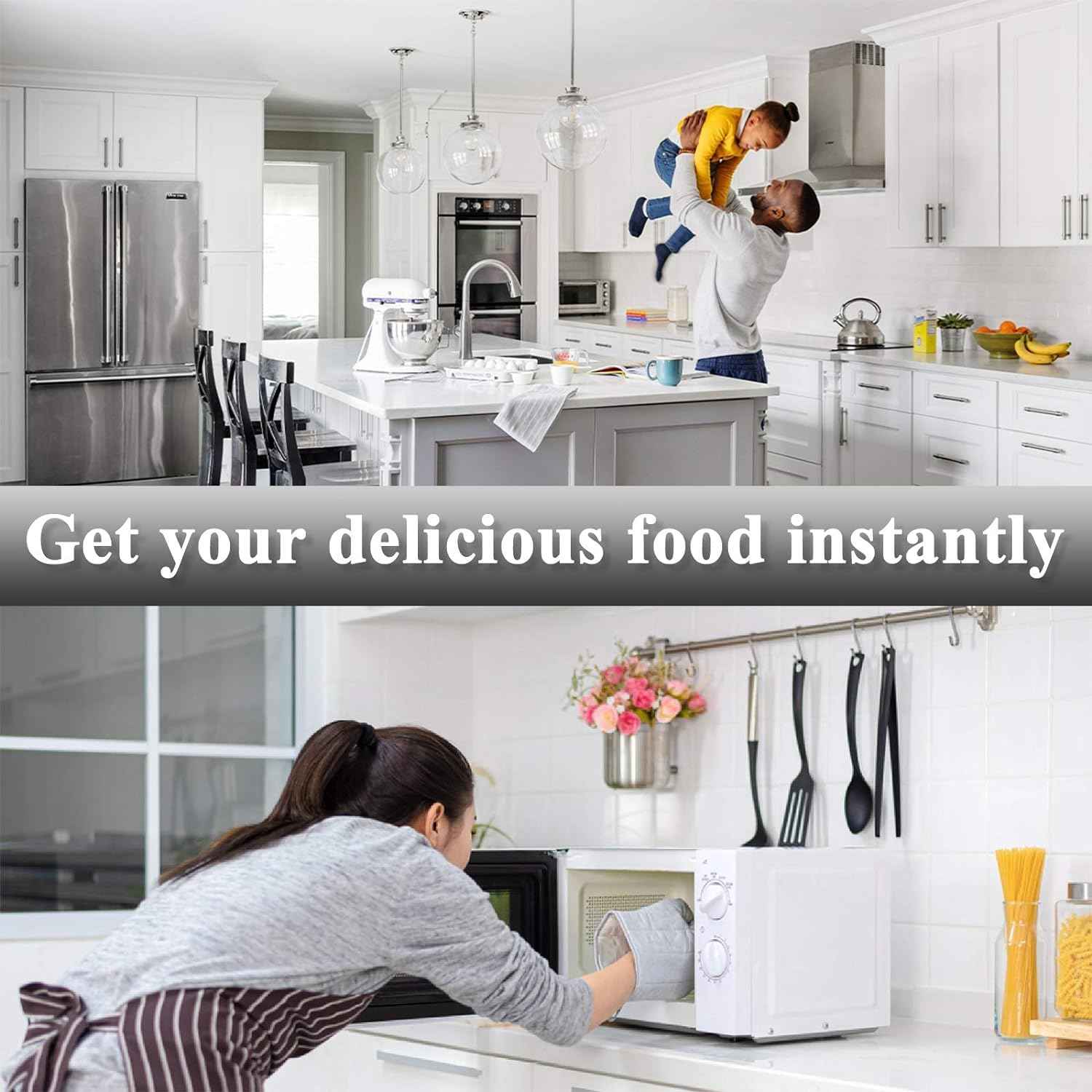 12" Microwave Glass Plate Replacement Fits for Whirlpool - W10337247 W11367904 Microwave Round Glass Plate for 1.5 & 1.7 Cubic Foot Microwaves - BY AMI PARTS