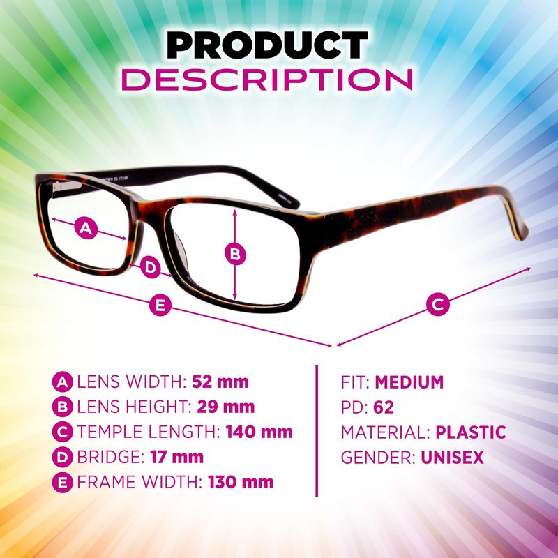 Sightline H101 Progressive Reading Glasses – Comfortable No-Line Multifocal Readers for Men & Women, Acetate Frame – Tortoise, 2.00 Magnification