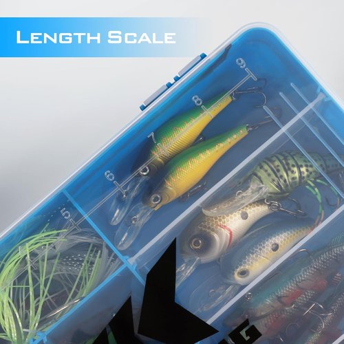 KastKing Tackle Boxes - Durable Plastic Storage Organizer with Removable Dividers | 2 or 4 Pack Options
