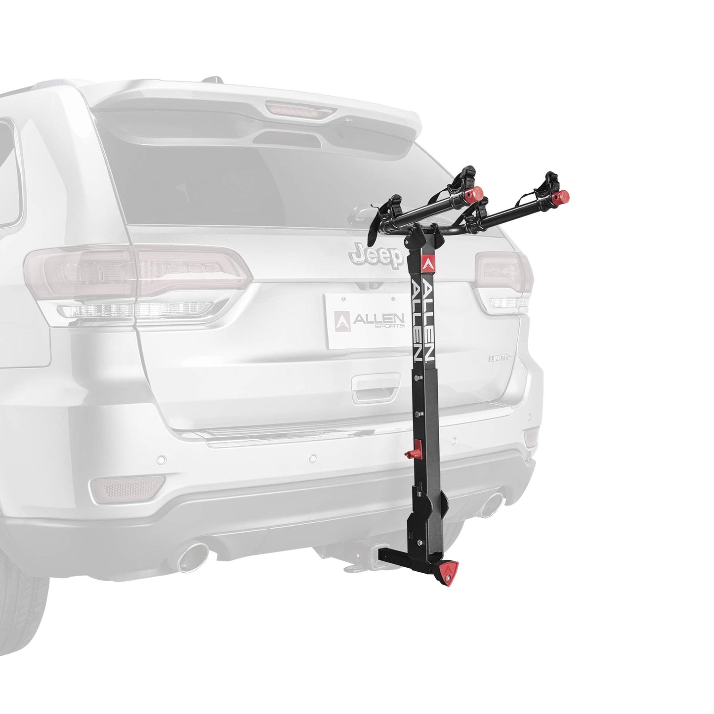 Allen Sports Deluxe+ Locking Quick Release 2-Bike Carrier for 1 1/4 in. and 2 in. Hitch, Model 820QR , Black