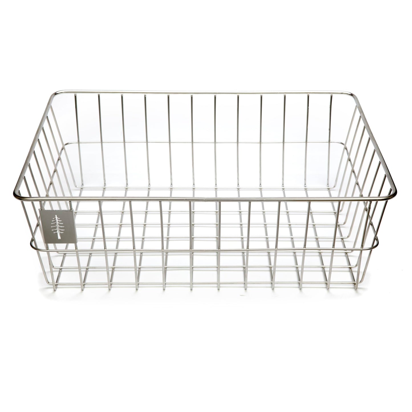 Portland Design Works Timber to Town Zigzag Basket, Silver, Large