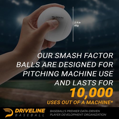 Driveline Baseball | Smash Factor Foam Balls - High Density Hitting Practice (4 oz, 12 Pack)