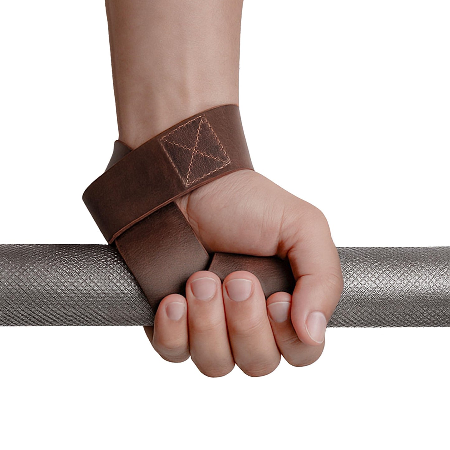 Hide & Drink, Set of 2 Lifting Wrist Straps, Bodybuilding, Sports, Gym, Fitness, Accessories, Strenght Training, Full Grain Leather, Handmade, Bourbon Brown