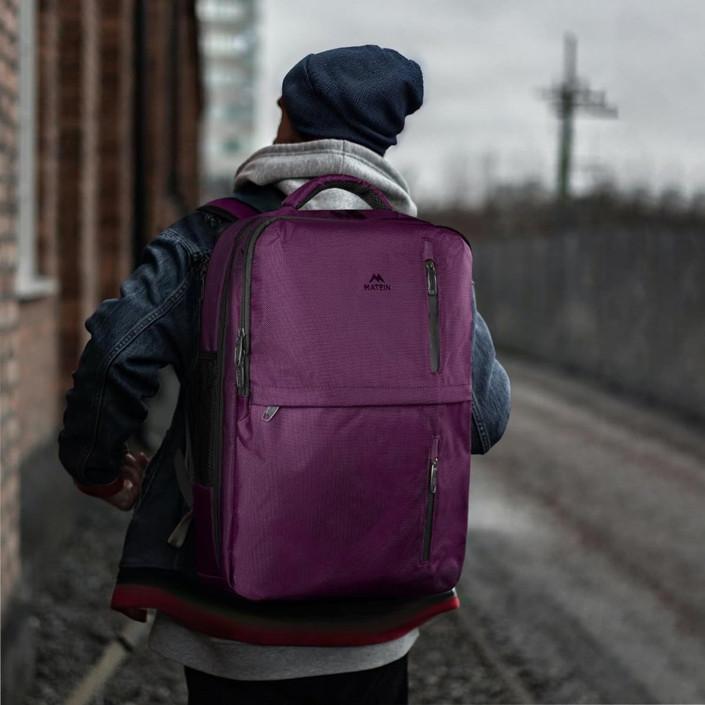 MATEIN Travel Backpack for Women, Extra Large 40L Carry on Backpack, Purple