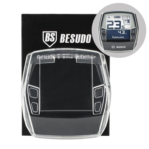Besudo Screen Protector Compatible with Bosch Intuvia – Transparent Protective Case Fit for Bosch Intuvia Display – 100% Transparent and Waterproof – E-Bike Accessory as Protection against Scratches