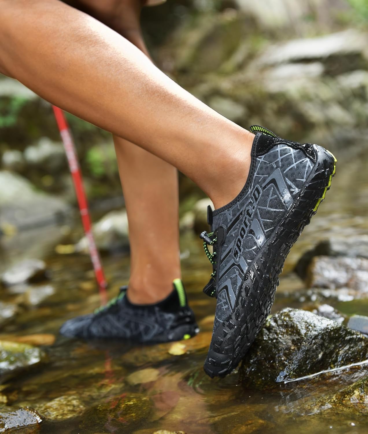 UBFEN Aqua Swim Shoes - Quick Dry Water Shoes for Men & Women | Ideal for Beach, Boating & Diving