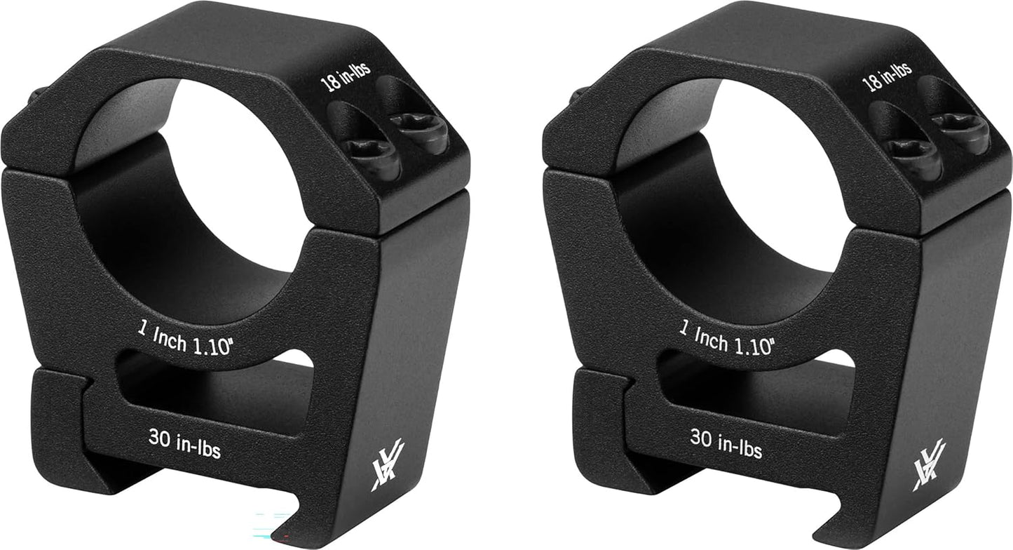 Vortex Sport Riflescope Rings - Picatinny & Weaver Compatible | Unlimited Warranty Included