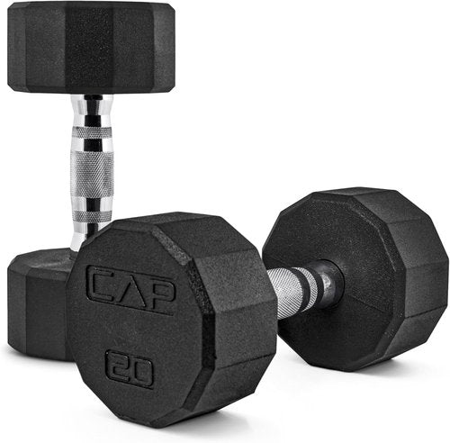 CAP Barbell Coated Dumbbell Weights - Available in Multiple Pairs & Sets for Versatile Workouts