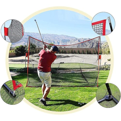 axGear Indoor/Outdoor Portable Golf Practice Net 10 FT x 7 FT Driving Range Golf Training Net