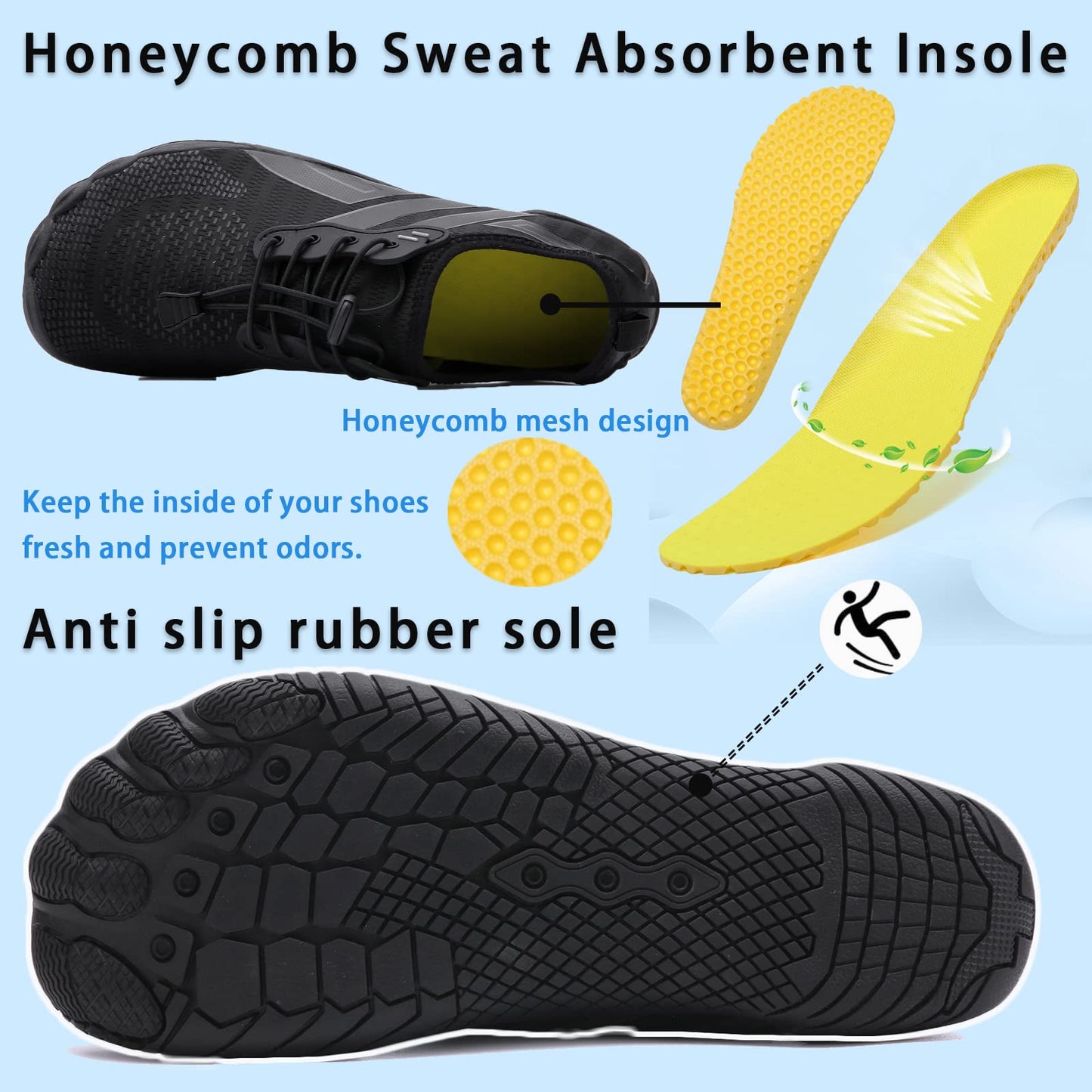 Water Shoes for Men Women Barefoot Shoes Quick Dry Aqua Sports Outdoor for Swim Pool Beach Surf Walk Water Yoga River Lake Hiking Kayaking