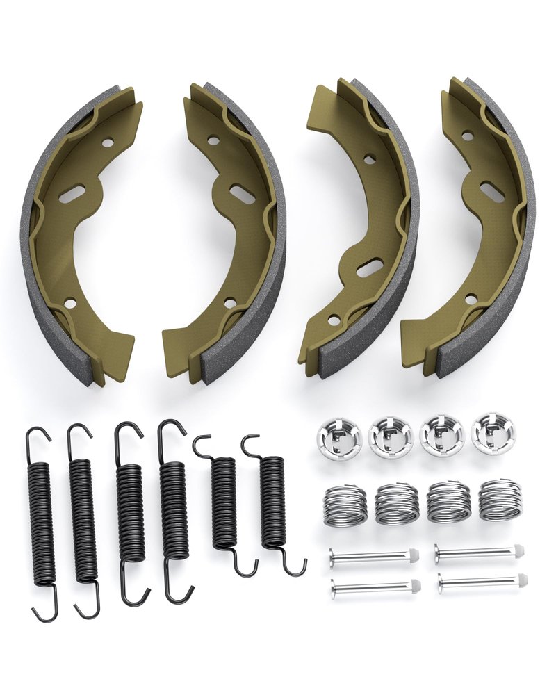 Golf Cart EZGO Brake Shoes and Spring Kit Assembly for EZGO TXT Medalist, Golf Cart Brakes Shoes Pads for 1996-Up Workhorse 94-06 Yamaha G2-G22, EZGO Replacement Parts OE# 27943G01 70795G01 27944-G01
