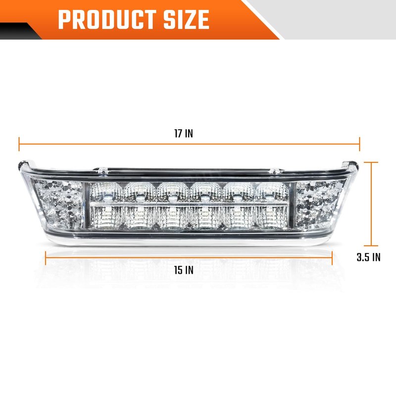 CLUBRALLY Club Car Precedent LED Headlight Bar,Replacement or Upgrade for 2004-Up 12V Electric Golf Carts,OEM #102524801