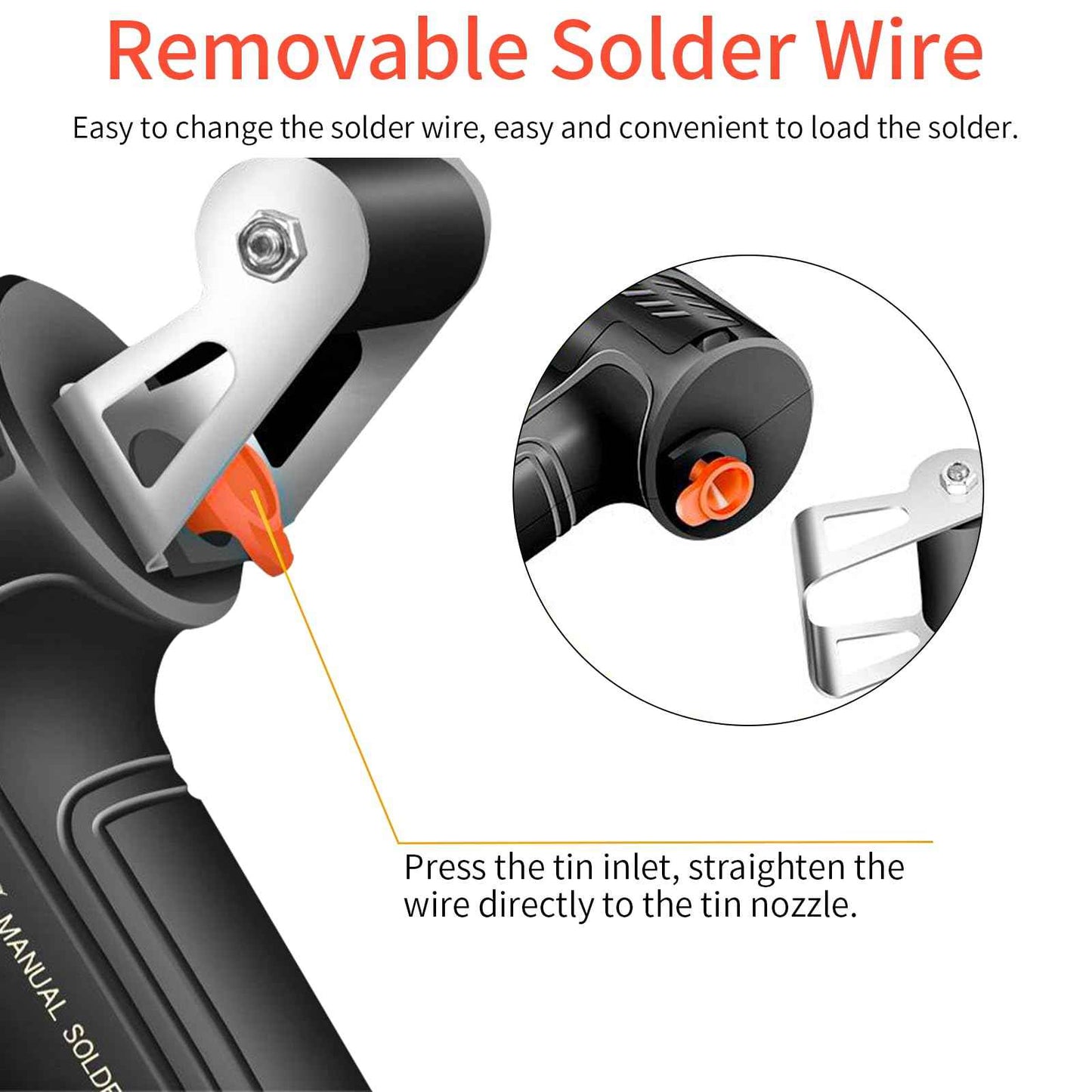 Soldering Iron Kit, 60W Soldering Gun Automatic Hand-held Solder Gun Iron Kit Welding Tool, 110V Automatic Welding Gun, for Electronic Repair, Home appliance repair, DIY