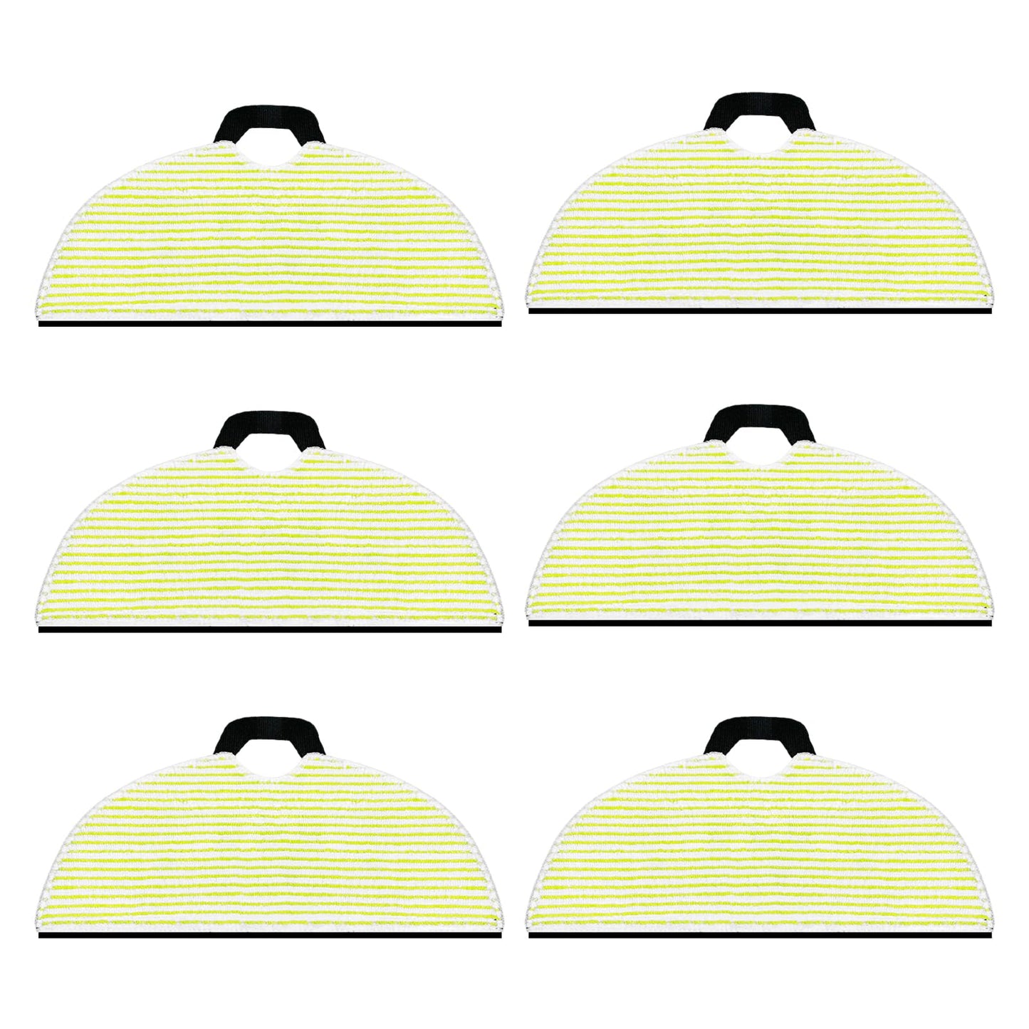 6-Pack Washable Microfiber Mop Pads for Shark RV2610WA, RV2620WA, RV2410WD, AV2610WA AI Ultra 2-in-1 Matrix Clean Robot Vacuum Replacement Accessories for Floors