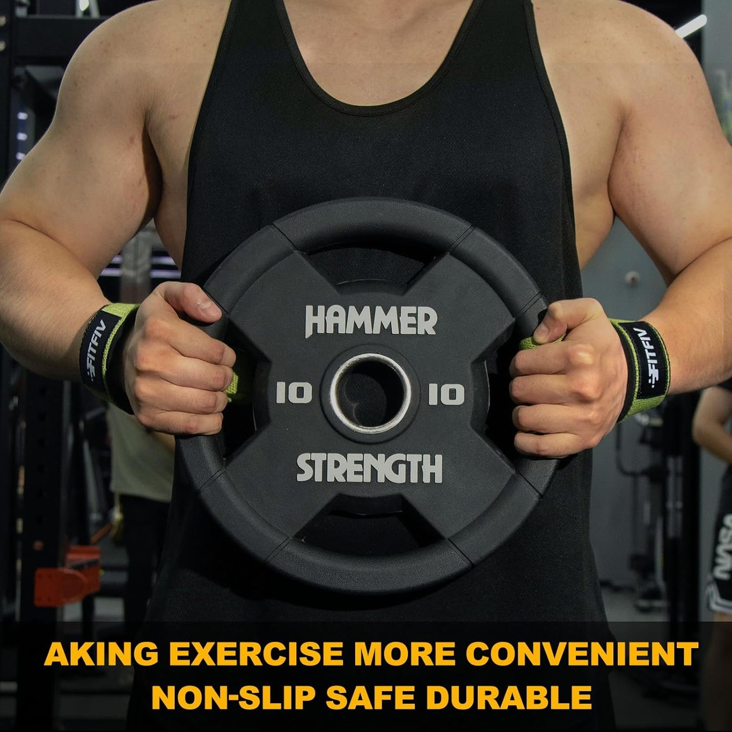 Skiennix Lifting Straps - Neoprene-Padded Wrist Support for Weightlifting | Gym Strength Training for Men & Women