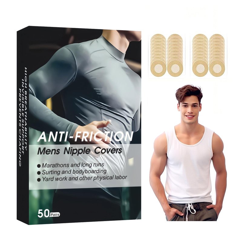 TZWXHDM Men's Nipple Cover, Anti-Chafing Running Nipple Covers Men, Premium Male Nipple Covers No Show for Sports and Daily Wear