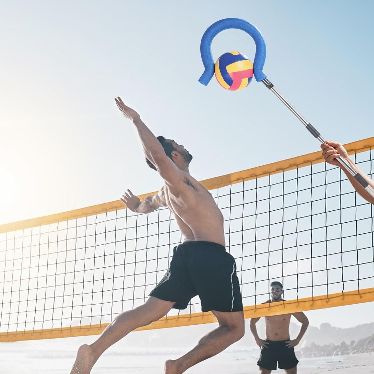 Skiennix Adjustable Volleyball Spike Trainer - Portable Hitting Trainer for Serving & Spiking (No Ball)