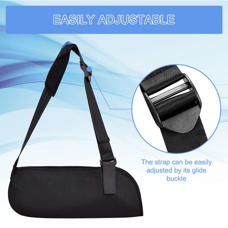 VALLEYWIND Arm Sling, Shoulder Immobilizer for Hand, Shoulder, Elbow, Wrist Injury, Versatile Arm Support with Foam Neck Pad Fits for Left Right Arm Women Men (L)