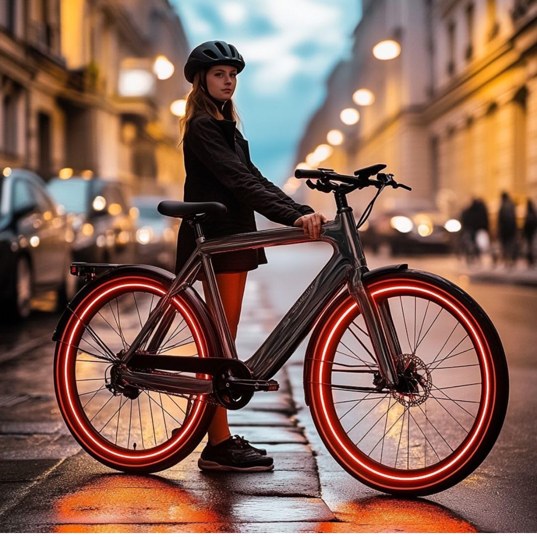 customTAYLOR33 Red High Intensity Grade Reflective Copyrighted Safety Rim Tapes - (Must Select Your Rim Size) (27.5" (TIRE Size, for Bicycles/eBikes))