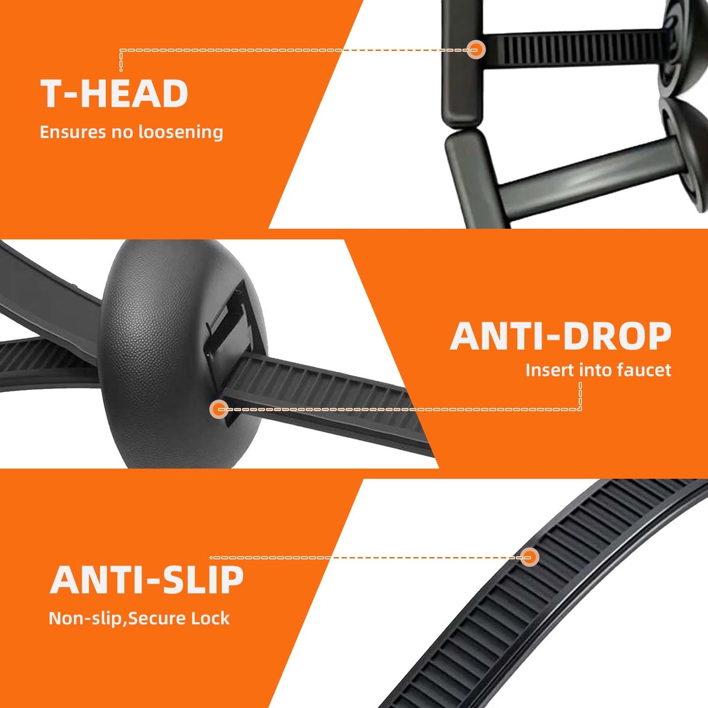 100Pcs Nylon Universal Cable Tie Buckle,New Multifunctional Cable Tie Buckle for Car Daily Repair,Plastic Rivet Zip Ties, Snap-Fit Ziptie Bumper Retainer Fender Liner Door Panel Fastener