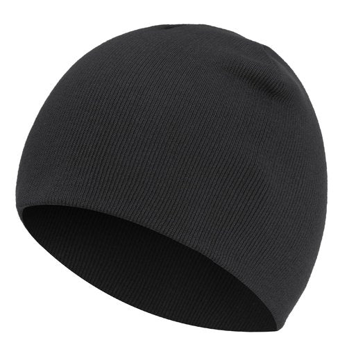 choshion 100% Cotton Beanie Hat for Men Women, Cuffless Soft Knit Warm Winter Hats Fisherman Beanies Skull Cap Unisex, Black