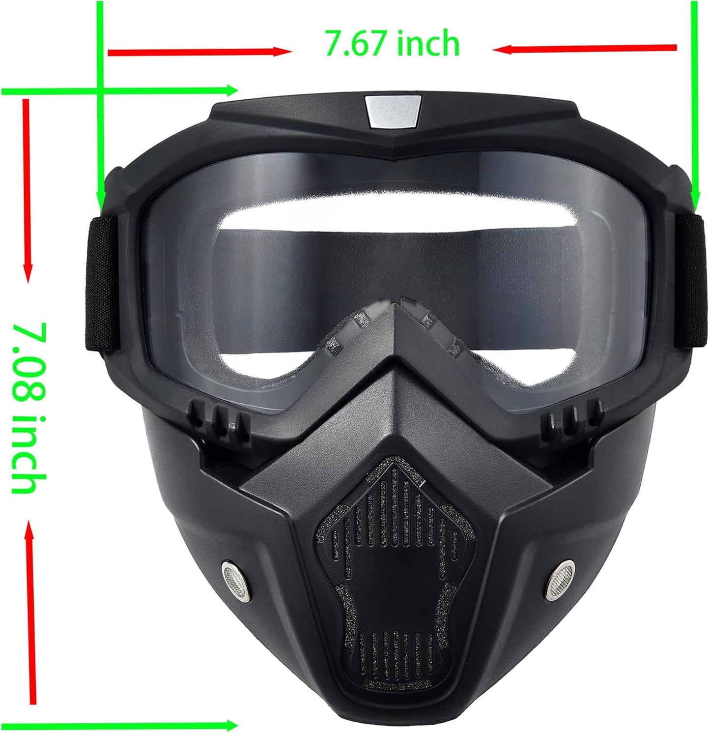 Skiennix Paintball Mask - Anti-Fog Full Face Tactical Goggles | Removable Face Mask for Men & Women