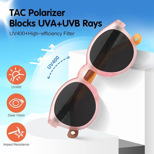 EYEBUDDY Kids Polarized Sunglasses - UV Protection for Ages 2-8 | Stylish & Durable Design