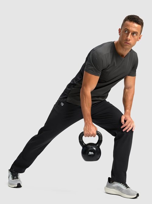 G Gradual Men's Fleece Lined Winter Pants - Warm Athletic Joggers with 3 Zipper Pockets