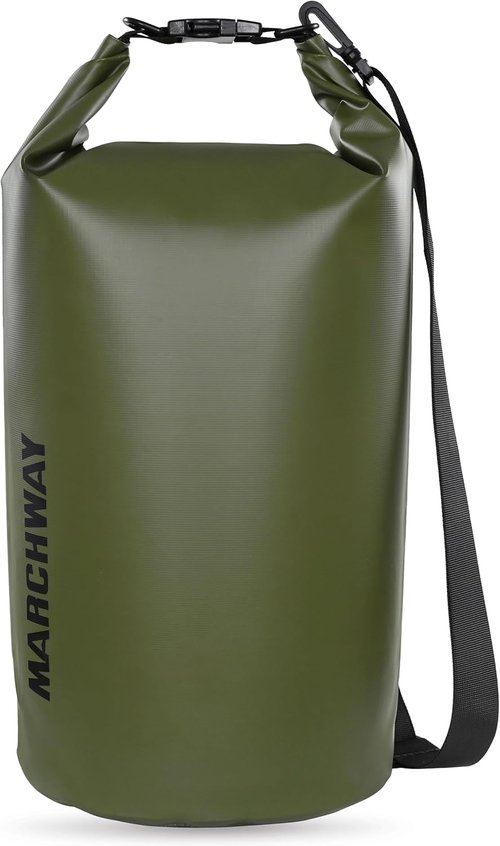 MARCHWAY Waterproof Dry Bag Backpack - Keeps Gear Dry for Kayaking, Camping & More | 5L/10L/20L/30L/40L
