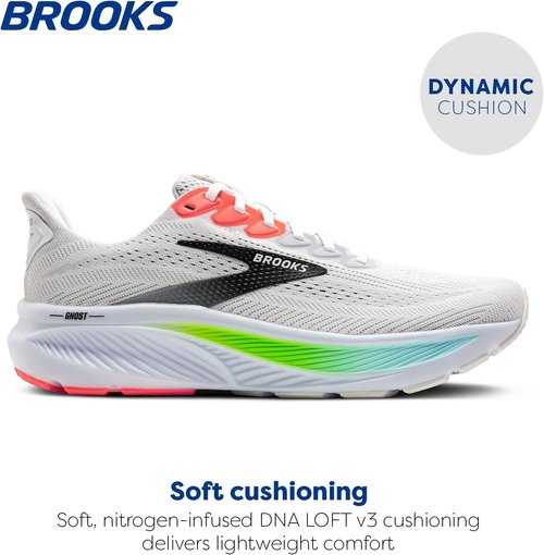 Brooks Men's Ghost 17 Running Shoes - Lightweight Comfort & Support | Available in Multiple Sizes