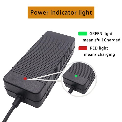 FORJOYUA 14.6V 5A LiFePO4 Scooter Battery Charger for 4S 12.8V LiFePO4 Battery Pack with 3P-XLR 1+2 Connector