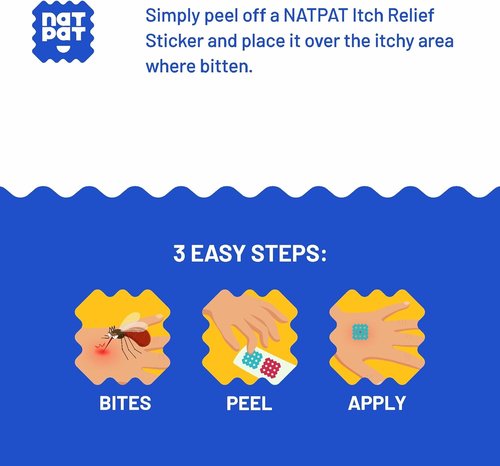 Buzzpatch Magic Patch Itch Relief Stickers - Effective Insect Bite Relief for Mosquitoes, Ticks & More - 32 Count